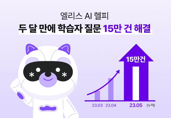 엘리스 ‘AI 헬피’, 두 달 만에 학습자 질문 15만 건 해결
